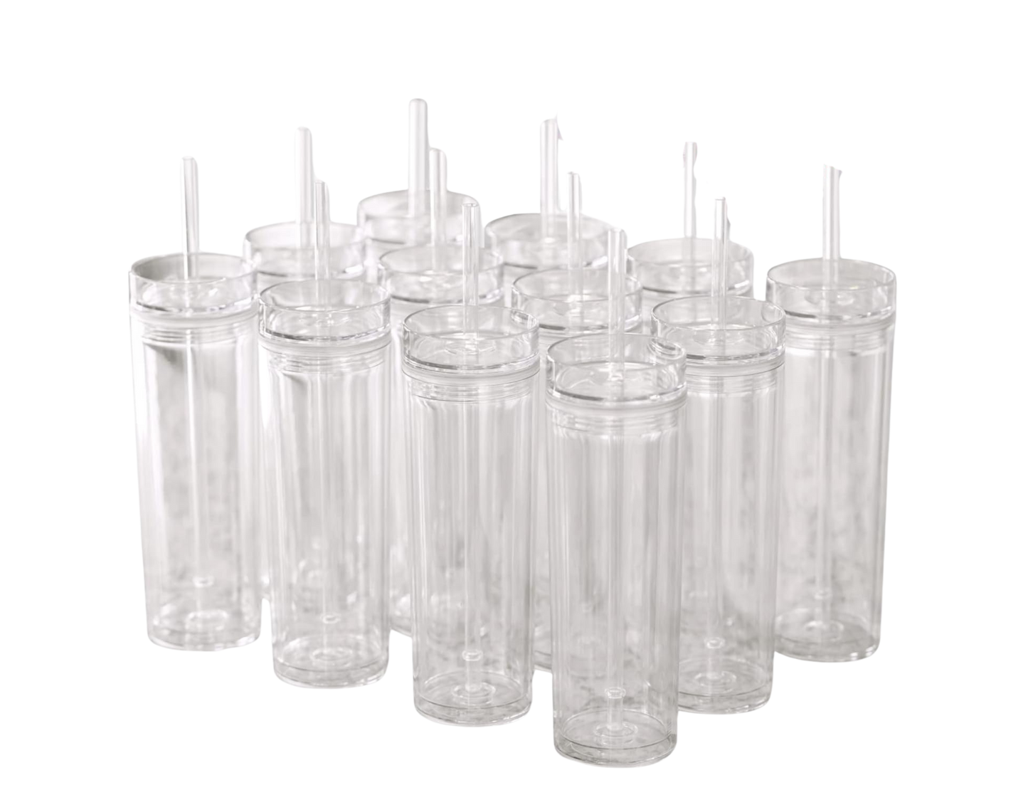 Acrylic Skinny Tumblers - 16oz