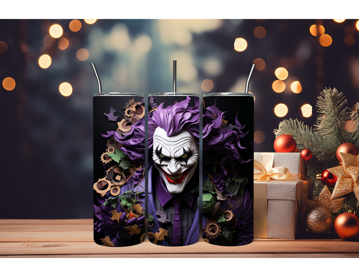 3D Clown Man Tumbler