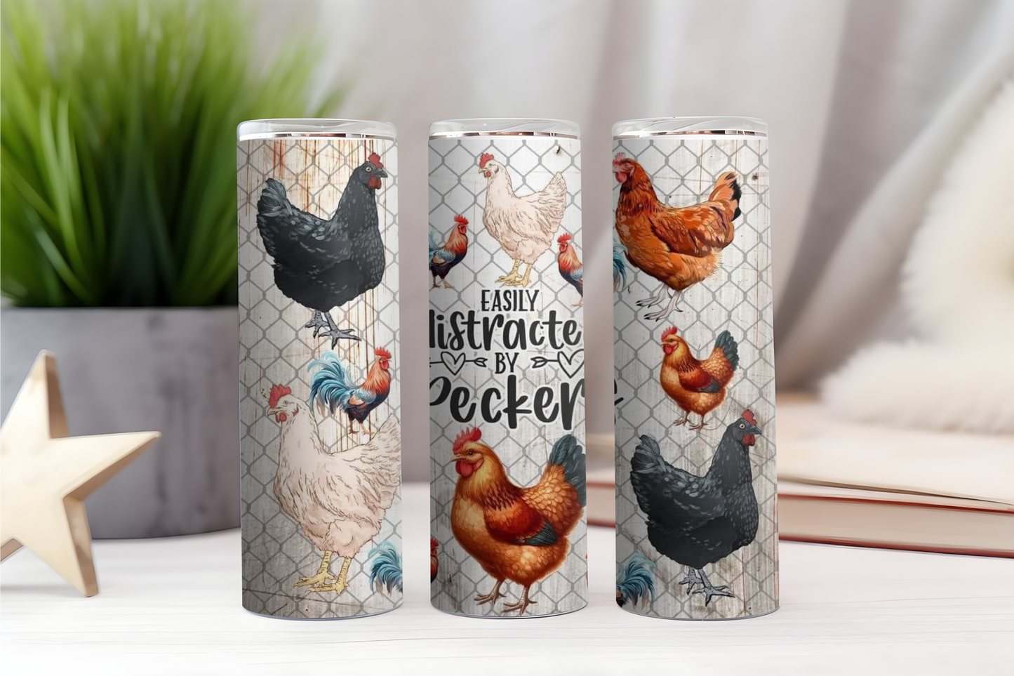 Easily Distracted by Peckers Tumbler