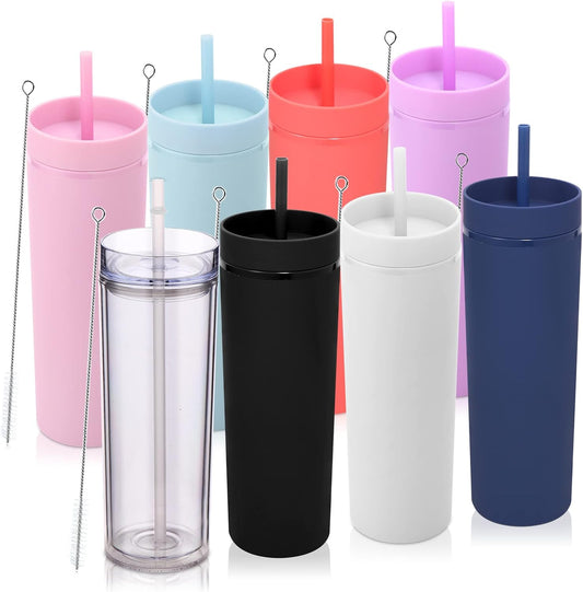 Personalized Acrylic Skinny Tumblers - 20 oz