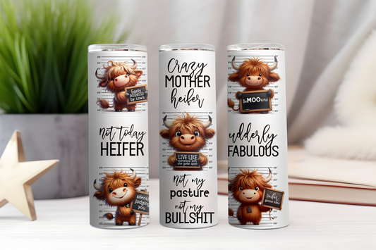 Funny Highland Cow Tumbler