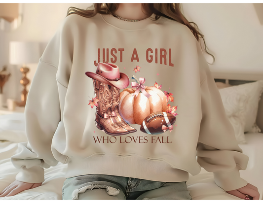 Just A Girl Who Loves Fall Sweatshirt