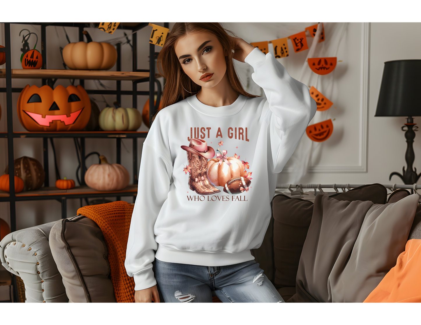 Just A Girl Who Loves Fall Sweatshirt