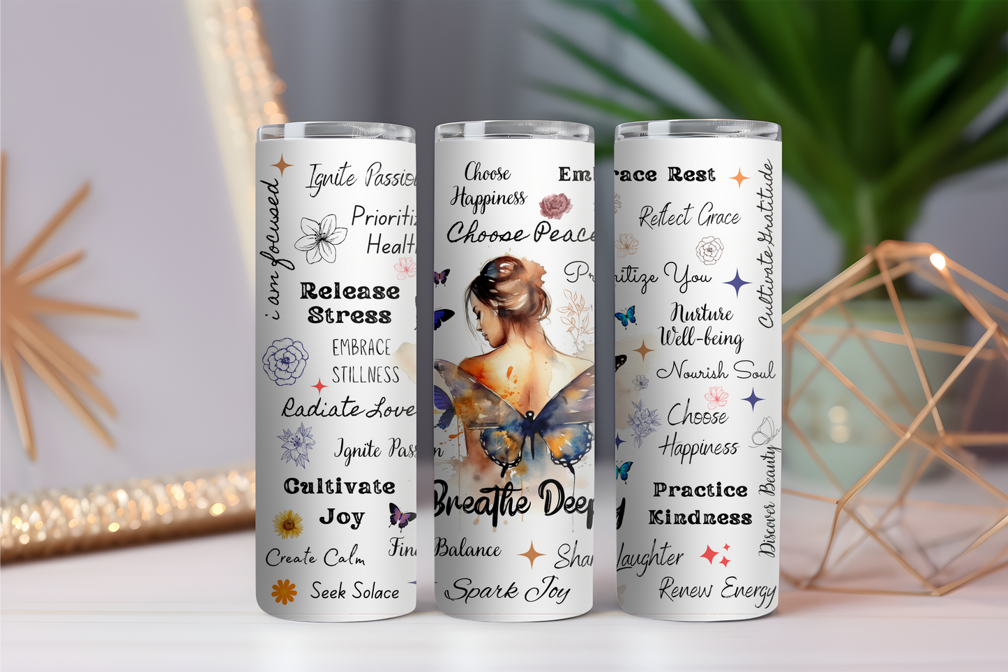 Positive Self Affirmations Tumbler