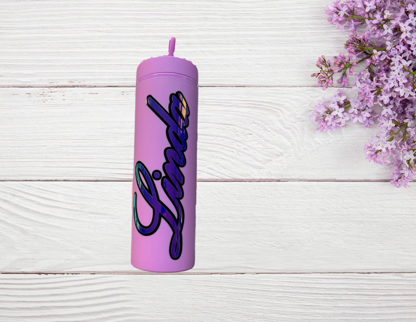 Personalized Acrylic Skinny Tumblers - 20 oz